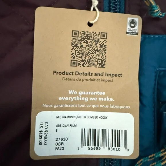 Patagonia Men's Puffer Jacket - Brown and Teal - Picture 2 of 2
